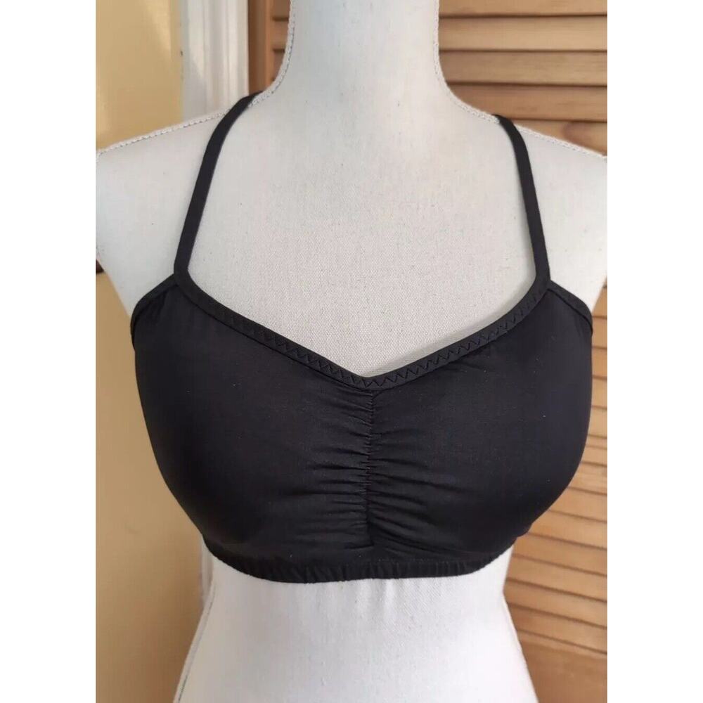 CRANE Ultra Coverage Support Bra Size L Black Adjustable Straps NWOT